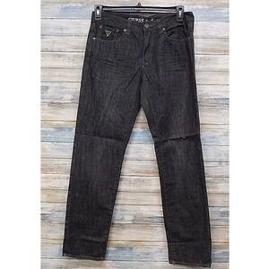 Guess Kids Brit Rocker Slim‎ Straight Jeans Dark Wash Size 16